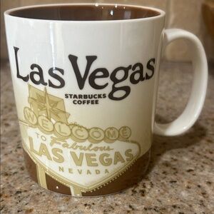 Starbucks Las Vegas Mug - Cream and Brown